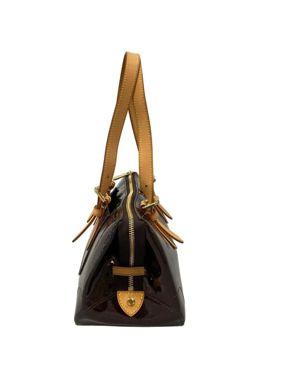 Louis Vuitton Shoulder Bag Monogram Vernis Rosewood Avenue Amarante Leather